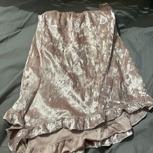 pink velvet pj shorts, 3X